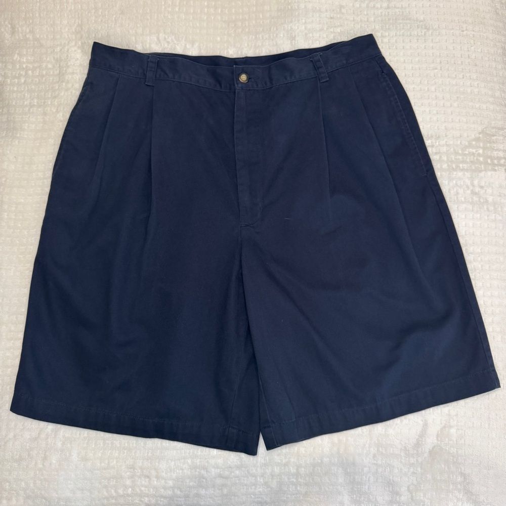 Cutter & Buck 36 Cutter Khakis Chino Shorts Navy Blue Short‎ NWOT